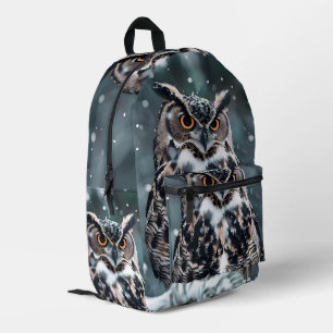 Imprimé Sac à dos Hibou Funky