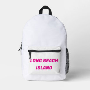 IMPRIMÉ SAC À DOS ÎLE DE LONG BEACH