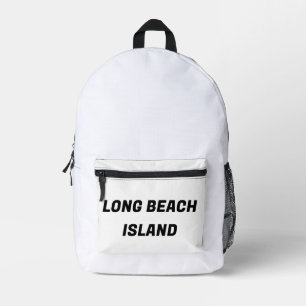 IMPRIMÉ SAC À DOS ÎLE DE LONG BEACH