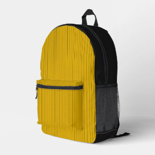 Imprimé Sac à dos jaune géométrique minimaliste avec nom p
