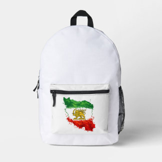Imprimé Sac à dos Lion et Soleil d'Iran | Shir o Khorshid