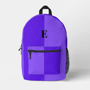 Imprimé Sac à dos minimaliste pastel violet avec nom perso