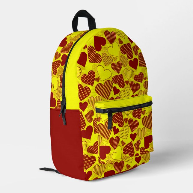 Imprimé Sac à dos 'Patchwork Hearts'  (Coin arrière gauche)