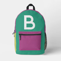Sac à dos personnalisé avec bloc de couleur rétro 