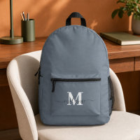 Sac à dos personnalisé bleu poussiéreux moderne av