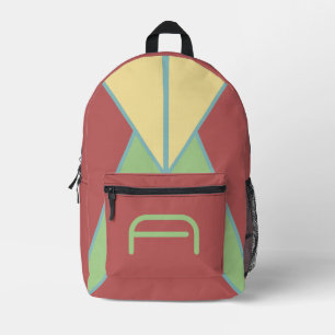 Imprimé Sac À Dos Personnalisé Brique Rouge Minimaliste Es