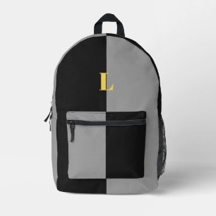 Imprimé Sac à dos personnalisé noir pastel minimaliste