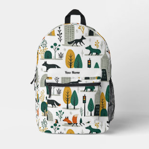 Imprimé Sac à dos personnalisé pour enfants avec renard fa