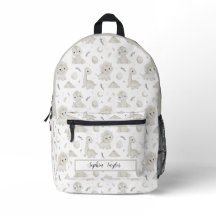 Sac à dos pour enfants à motif dinosaure aquarelle