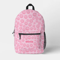 Sac à dos Preppy, fournitures scolaires roses
