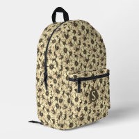 Sac à dos ton sépia Charme Vintage Tournesol