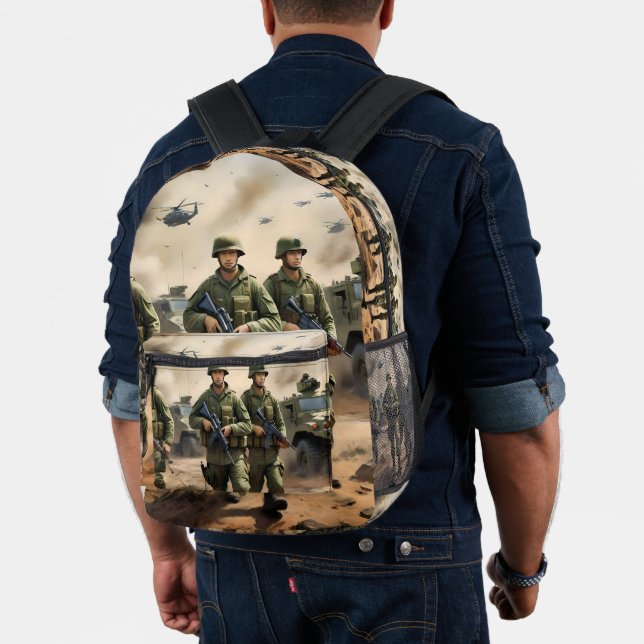 Imprimé Soldats australiens des pieds, sac à dos (Insitu (Modèle))