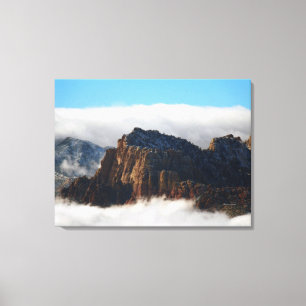 Imprimé sur toile d'art mural Niché dans les Nuage