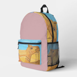 Imprimé Un sac à dos de chameau