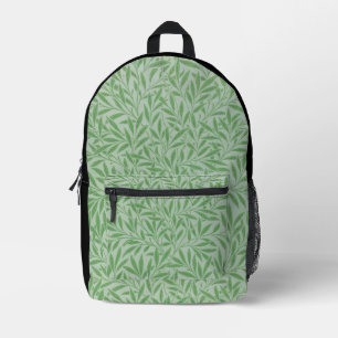 Imprimé William Morris green feuilles art mignon sac à dos