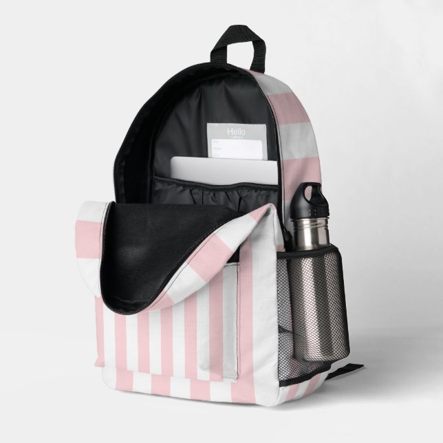 Imprimer Couper Sac à coudre rose et blanc (Coin arrière droit (ouvert))