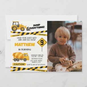 Imprimer Invitations d'anniversaire de constructio