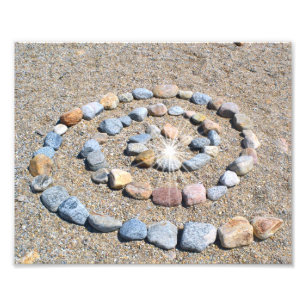 Imprimer la photo de la spirale de plage