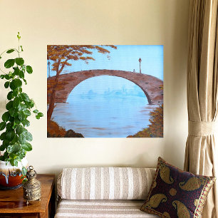 Imprimer le canevas du pont de la vieille ville
