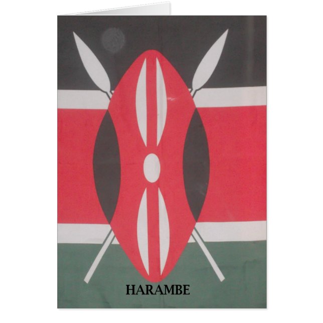 Imprimer le drapeau du Kenya vintage (Devant)