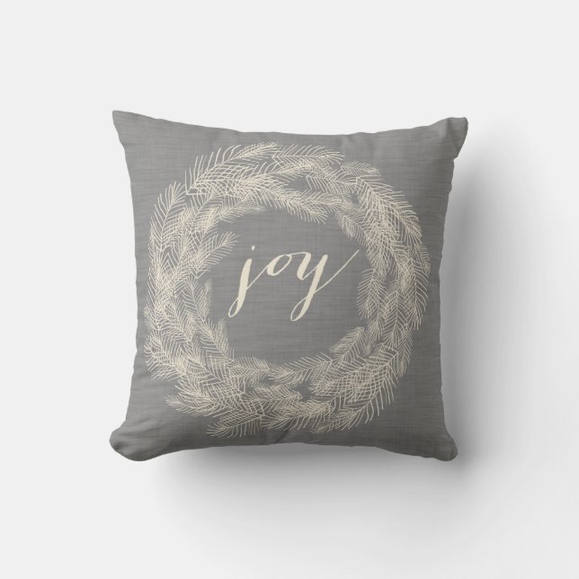 IMPRIMER LINGE HIVER | JOY STYLISH HOLIDAY COUSSIN (Recto)