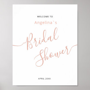 Imprimer, papier affiche BIENVENUE À la douche de 