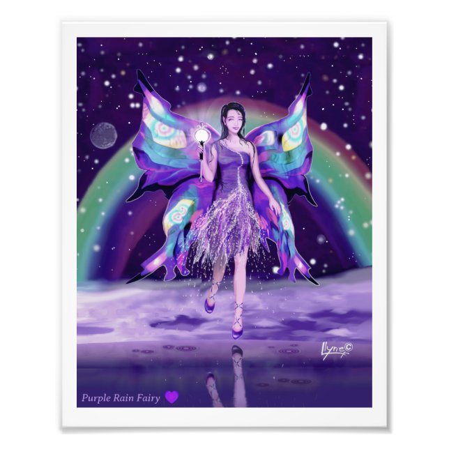 Imprimer photo de la plume violette (Devant)