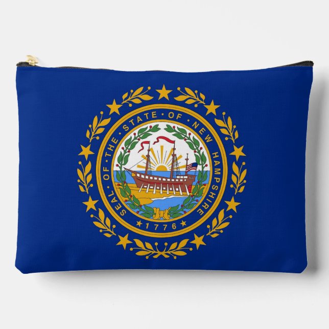 Imprimer Sac à coudre avec drapeau du New Hampshir (Recto)