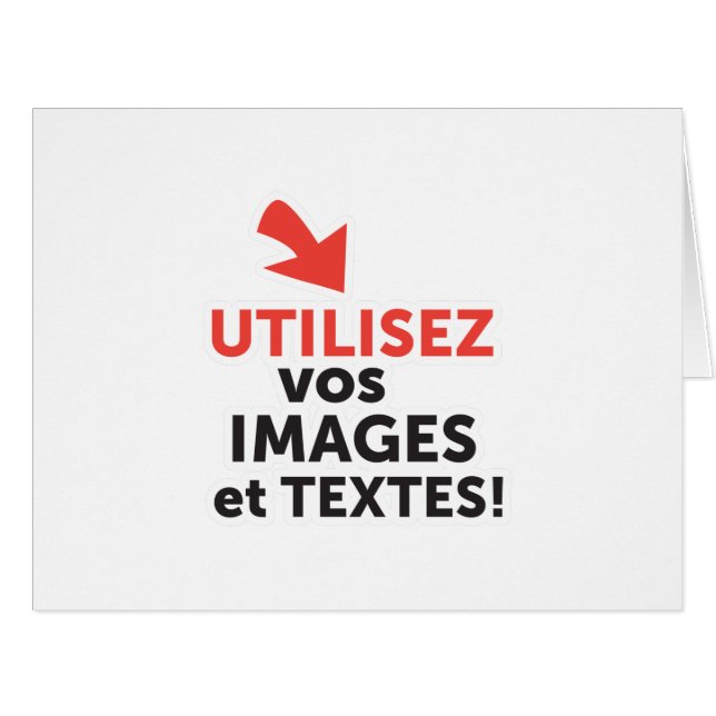 Imprimer vos conceptions en ligne en français (Front Horizontal)