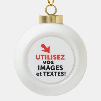 Imprimer vos conceptions en ligne en français ceramic ball christmas ornament
