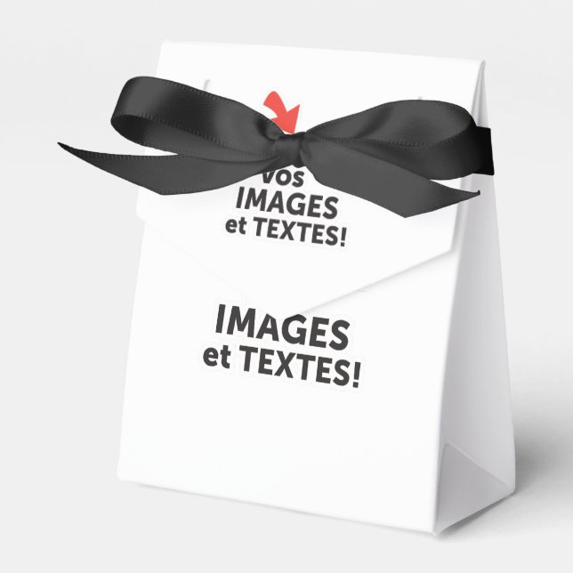 Imprimer vos conceptions en ligne en français favor box (Front Side)
