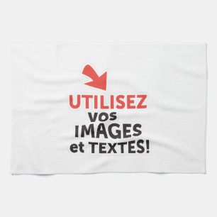 Imprimer vos conceptions en ligne en français kitchen towel