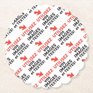 Imprimer vos conceptions en ligne en français paper coaster
