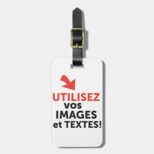 Imprimer vos designs en ligne DIY en Français Luggage Tag