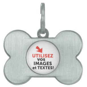 Imprimer vos designs en ligne DIY Français Pet ID Tag