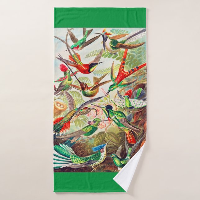 Imprimerie de colibris 1904 (Serviette de bain)