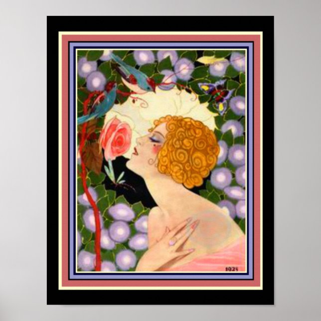 Imprimerie déco Chilton Longley des années 1920 (Devant)