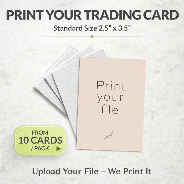 IMPRIMEZ VOTRE FICHIER : 10 cartes à échanger 2,5  (PRINT YOUR FILE: 10 pcs Trading Cards 2.5 x 3.5")
