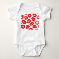 Imprint Kiss Red Lips: Vintage Seamless