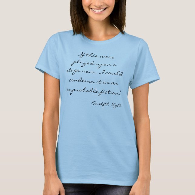 Improbable Fiction T-Shirt (Front)