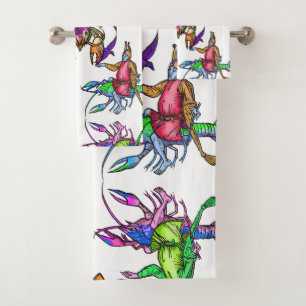 Improbable Lobster Bath Towel Set