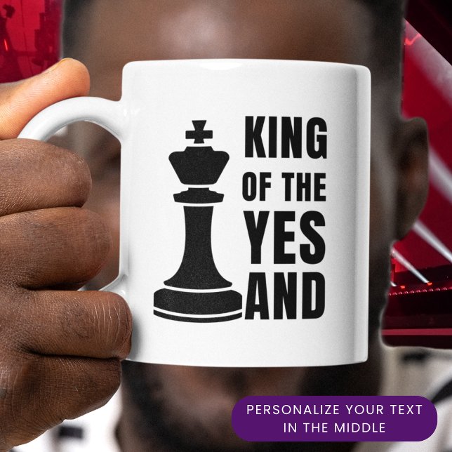 IMPROV Chess KING OF THE YES AND Christian Mug (Creator Uploaded)