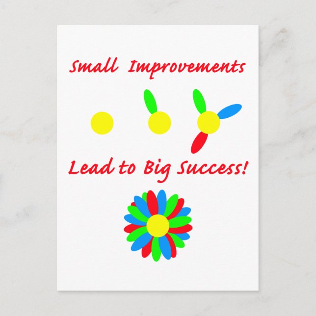 Improvement Success Postcard (Front)