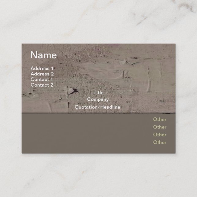 Improvements Business Card (Front)