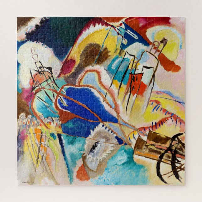 Improvisation 30 (Cannons) by Wassily Kandinsky Jigsaw Puzzle (Vertical)