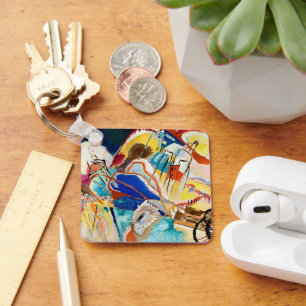 Improvisation 30 (Cannons) by Wassily Kandinsky Keychain