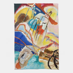 Improvisation 30 (Cannons) by Wassily Kandinsky Kitchen Towel