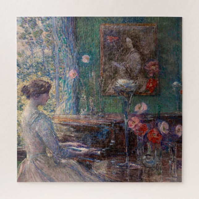 Improvisation by Frederick Childe Hassam Jigsaw Puzzle (Vertical)