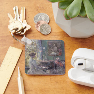 Improvisation by Frederick Childe Hassam Keychain