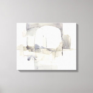 Improvisation I Grey Abstract Print